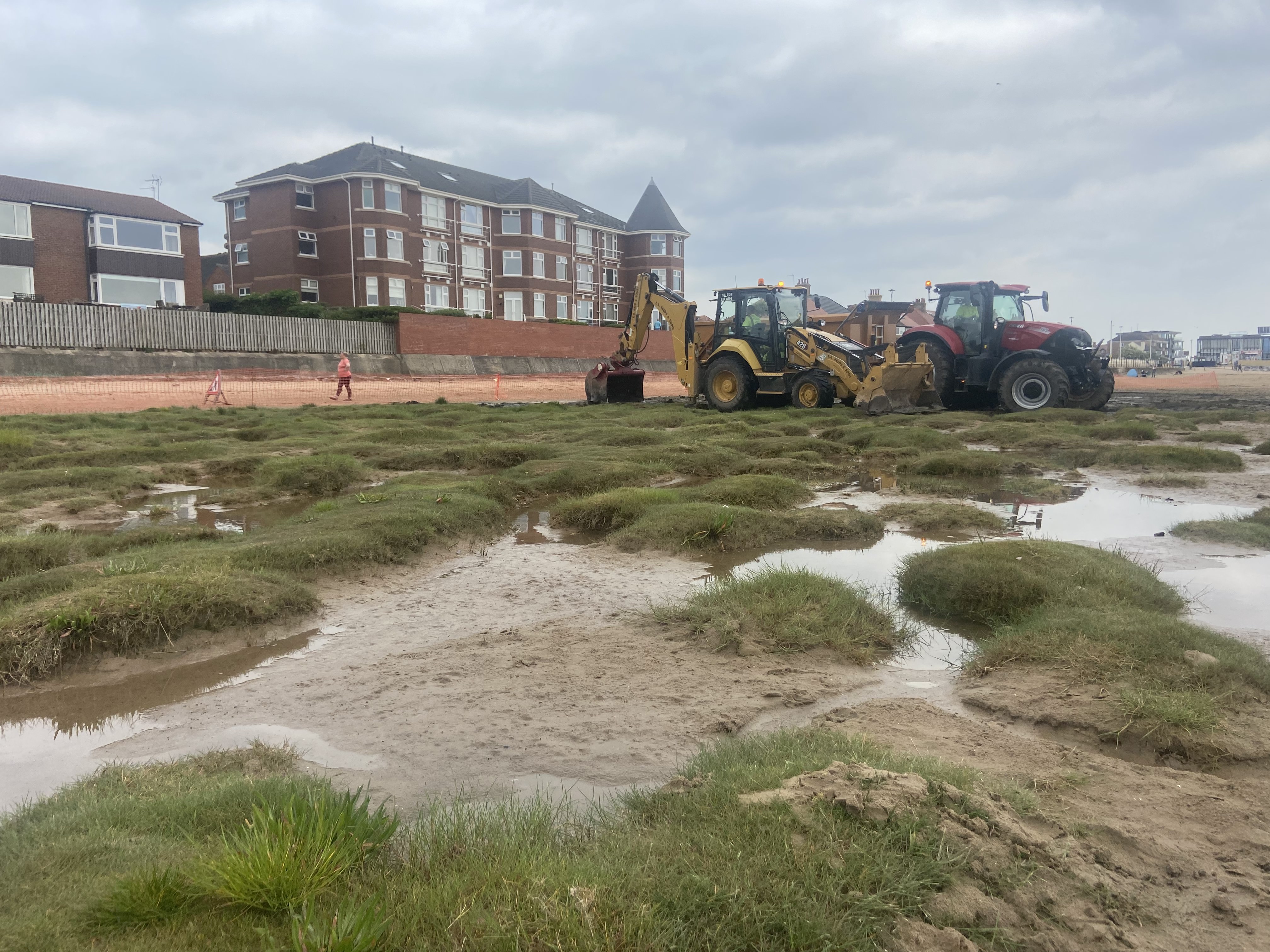 Beach clearance underway at West Kirby Beach