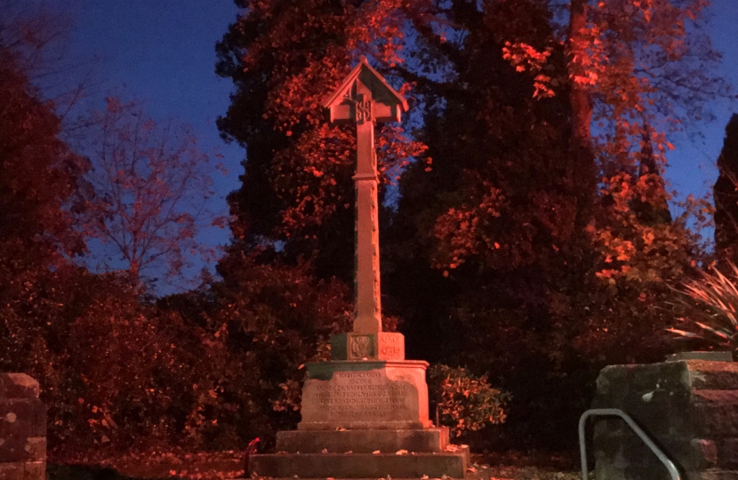 The Illuminated Bebington War Memorial