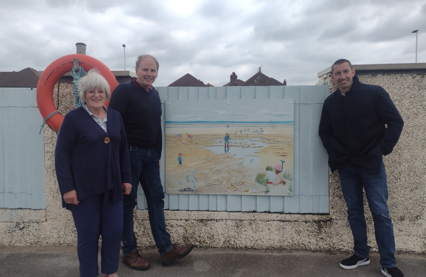 local councillors, Tony Cox, Andrew Gardner, Alison Wright