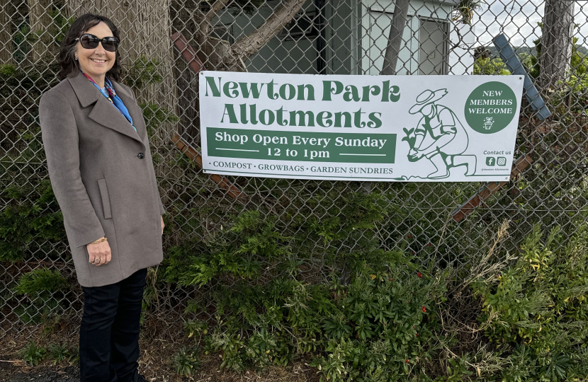 Jenny at the Newton Park Allotments 