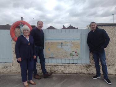 local councillors, Tony Cox, Andrew Gardner, Alison Wright